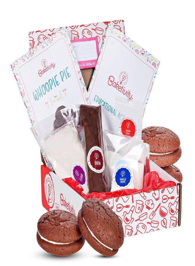 Baketivity Kids Baking DIY Activity Kit - Bake Delicious WhoopiePie with Pre-Measured Ingredients - Best Gift Idea for Boys and Girls Ages 4-12 - Image 1